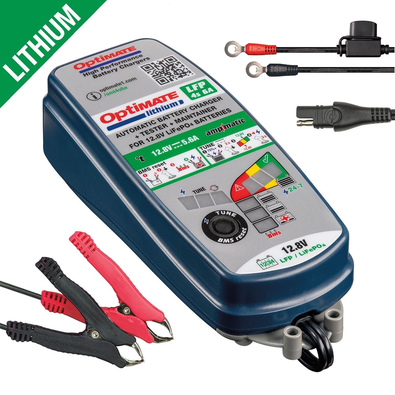 OptiMate Lithium LFP 4s 6A Battery Charger Optimiser